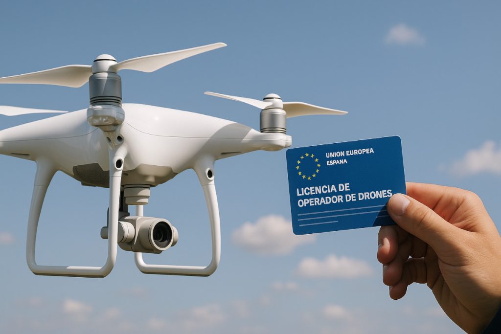 licencia drones espana